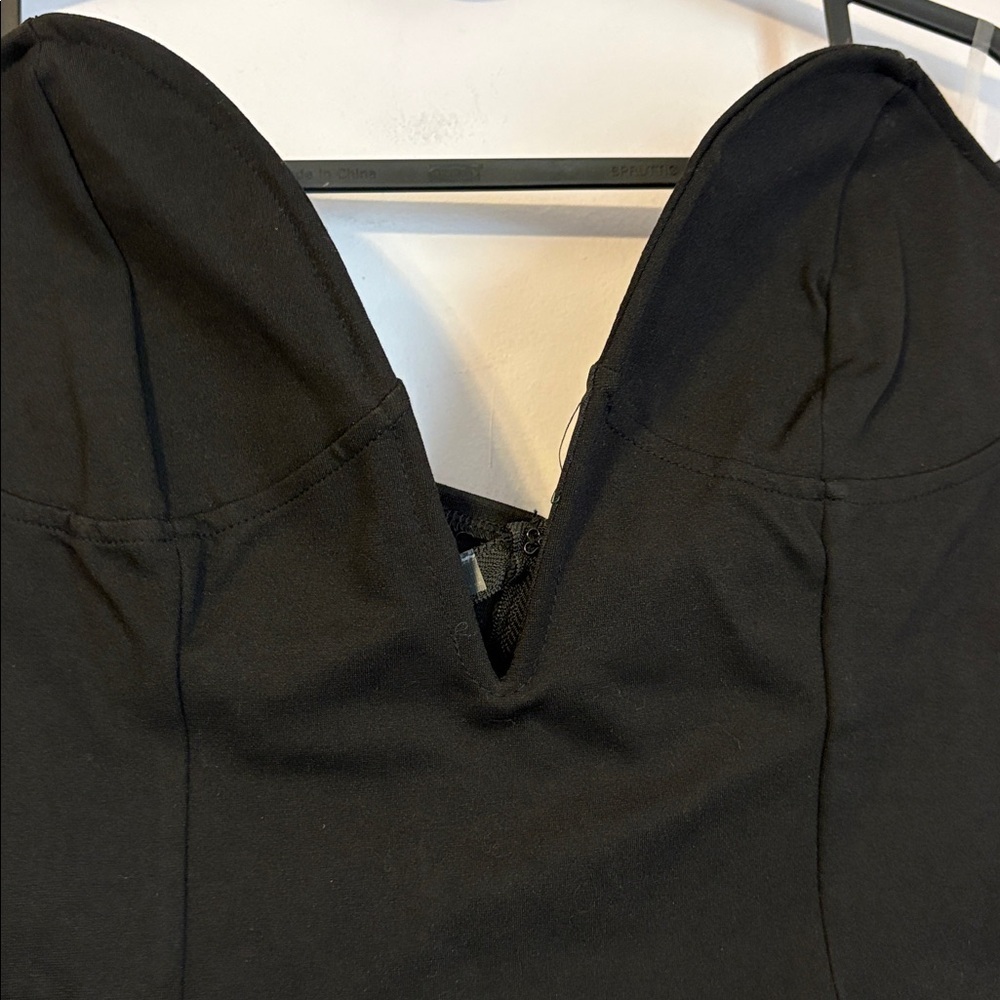 Fashion Nova Adriana Deep Plunge Corset Top Black size XL - Picture 5 of 13